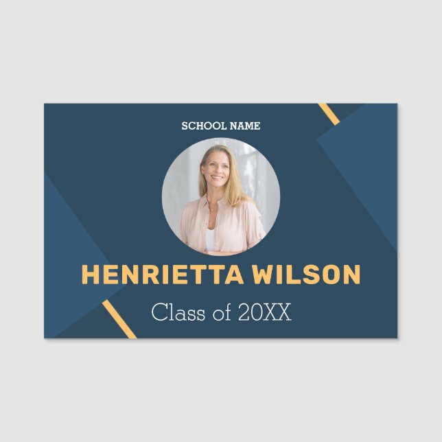 Reunion Photo Name Tags College Reunion (Front)