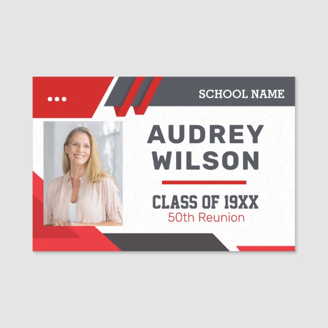 Reunion Photo Name Tags Family Reunion (Front)