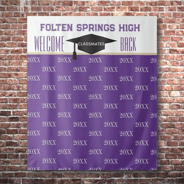 Reunion Pics!! Class Reunion Photo backdrop Tapestry (Creator Uploaded)