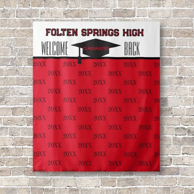 Reunion Pics!! Class Reunion Photo backdrop Tapestry (Creator Uploaded)
