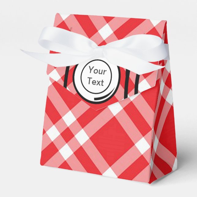 Reunion - Red, White & Blue Picnic or BBQ Favour Box (Front Side)