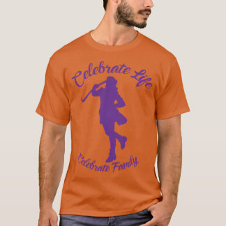 Reunion T-Shirt Orange w/ Purple Silhouette