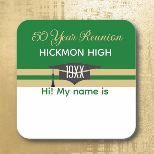Reunion time! 3" Name tag Sticker (Creator Uploaded)