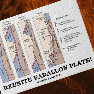 Reunite Farallon Plate! (Geology Plate Tectonics) Jigsaw Puzzle