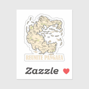 Reunite Pangaea World map History Funny Geology Gi