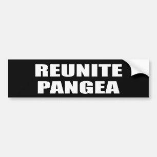 REUNITE PANGEA BUMPER STICKER