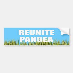 REUNITE PANGEA BUMPER STICKER