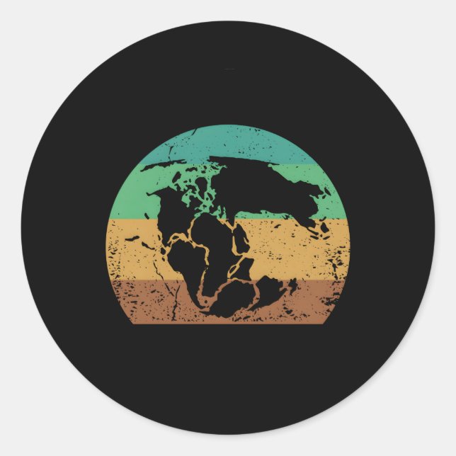 Reunite Pangea GeologistGeology Classic Round Sticker (Front)