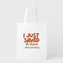 Reusable Grocery Store Tote Bag