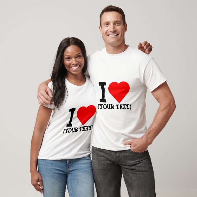 Reusable I LOVE T-shirt (Unisex)