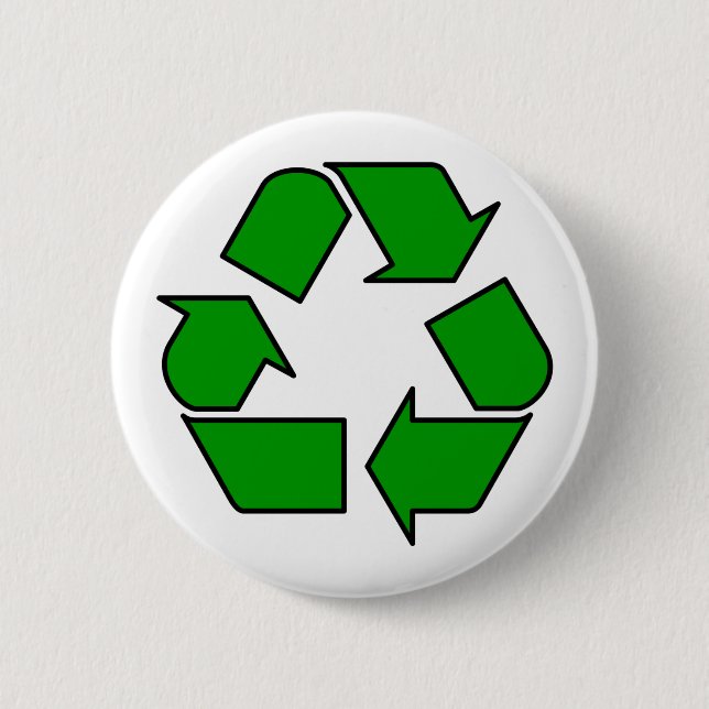 Reuse & Recycle 6 Cm Round Badge (Front)