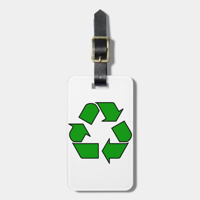Reuse & Recycle Luggage Tag (Front Vertical)