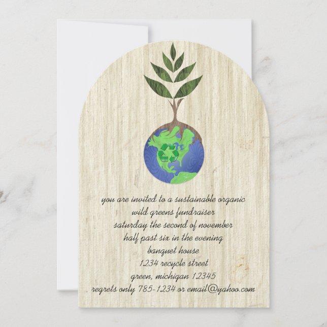 ReUse ReDuce ReCycle Invitation (Front)