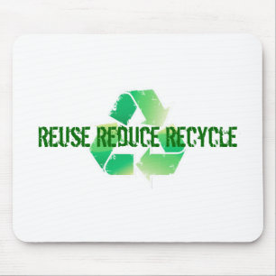 Reuse Reduce Recycle Mouse Mat