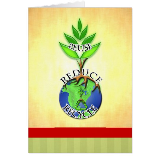 ReUse ReDuce ReCycle Volunteer Thank You Card