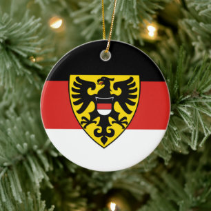 Reutlingen city flag germany symbol emblem coat ar ceramic tree decoration