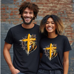 Rev 17:14 King of Kings - Lion- Cross Unisex T-Shirt