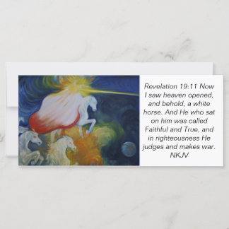 Rev. 19:11 scripture card, Return of the King