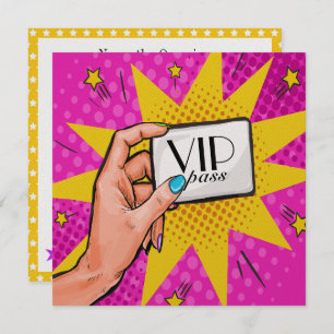 Rev 1 Pop Art VIP Invitation