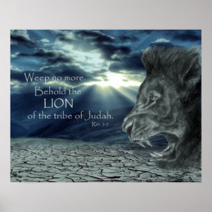 Rev 5:5 Behold the Lion Poster