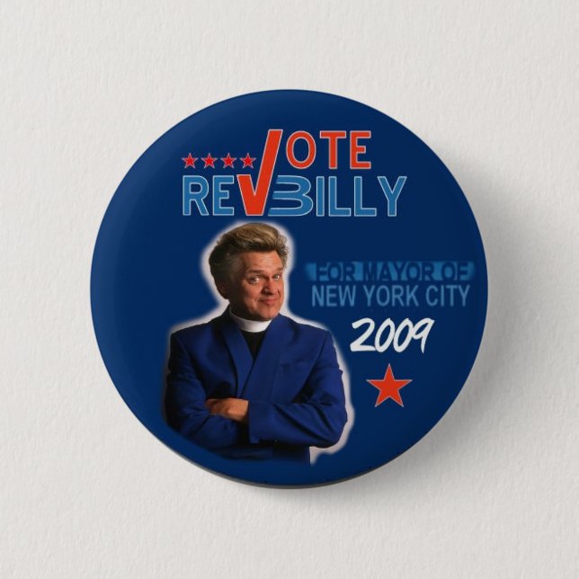Rev Billy Talen Button (Front)