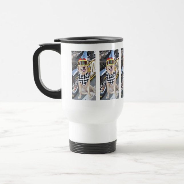 Rev 'em up! travel mug (Left)
