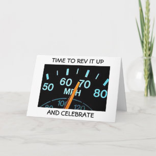 "REV IT UP" AND "HAVE FUN" CONGRATULATIONS CARD