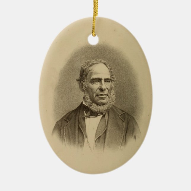 Rev. Moses Suares Ceramic Tree Decoration (Front)