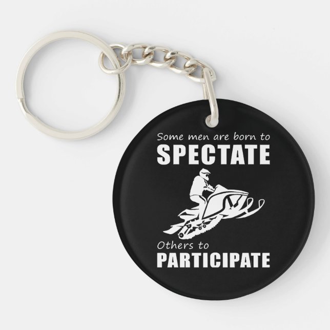 Rev Up the Chuckles - Funny & Some Men Are Born to Key Ring (Front)