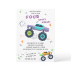 Rev Your Engine 4th Birthday Monster Car Trucks