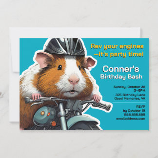 Rev your engines—it’s party time! invitation