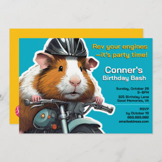 Rev your engines—it’s party time! invitation