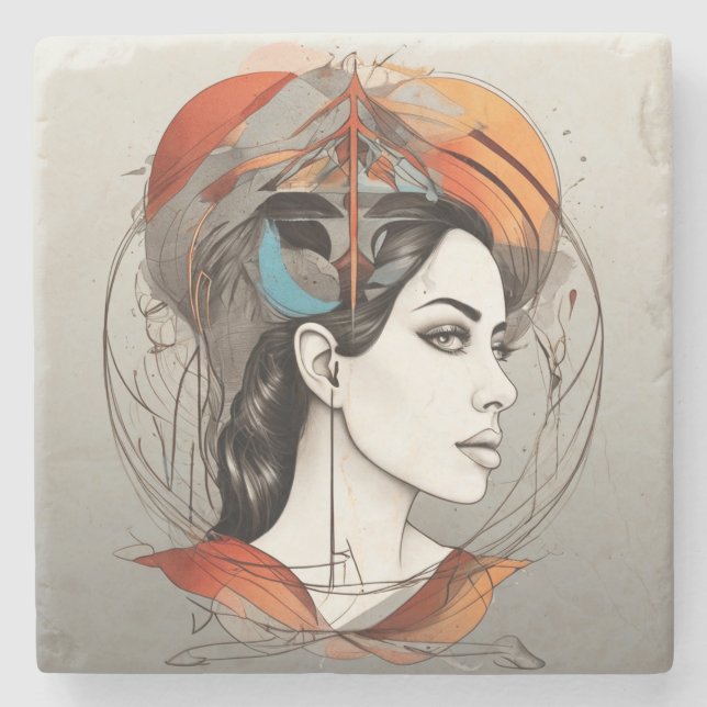 revealed beauty stone coaster (Front)