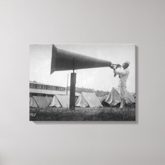 Reveille - Navy Training, Seattle (ca 1917) Canvas Print