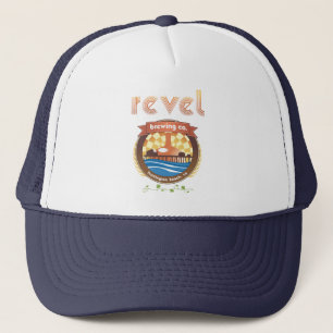revel brewing keep on truckin trucker hat