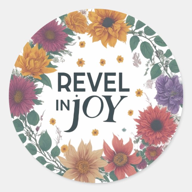 revel in joy of the sticker in so cool  (Front)