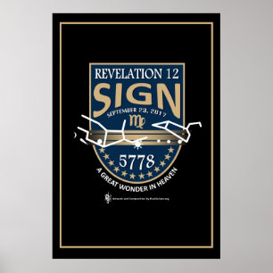 Revelation 12 Sign Poster