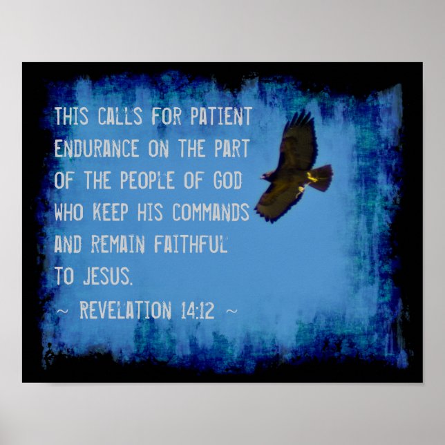 Revelation 14:12 poster (Front)