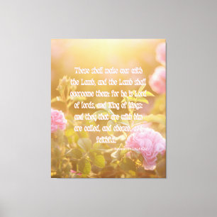 Revelation 17:14 Bible Verse KJV Pic Wall Art