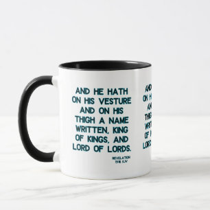 Revelation 19:16 KJV Bible Verse Two-Tone Mug