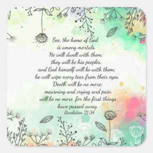 Revelation 21:34  square sticker