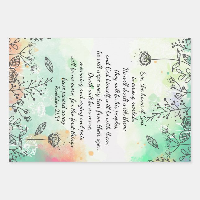 Revelation 21:34  wrapping paper sheet (Front)