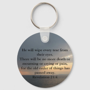 Revelation 21:4 key ring