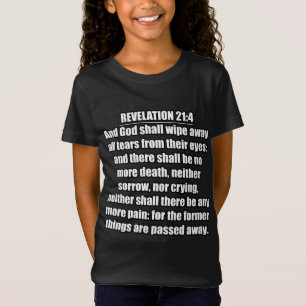 Revelation 21:4 KJV Bible Verse T-Shirt