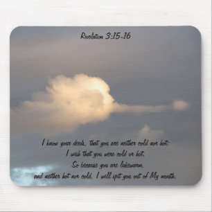 Revelation 3:15-16 mouse mat