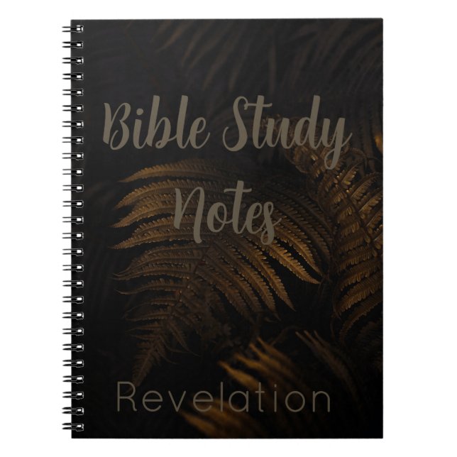 Revelation Bible Study Notes | Christian Scripture Notebook (Front)