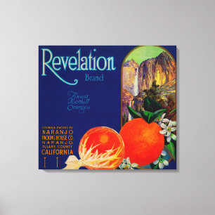 Revelation Orange LabelNaranjo, CA Canvas Print