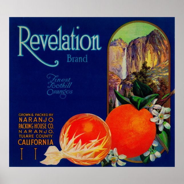Revelation Orange LabelNaranjo, CA Poster (Front)