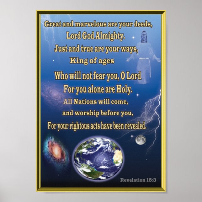 Revelations 15:3 poster (Front)