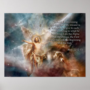 Revelations 22. 12-13 poster